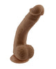 Load image into Gallery viewer, Selopa Natural Feel 7" Flexskin Dildo - Dark
