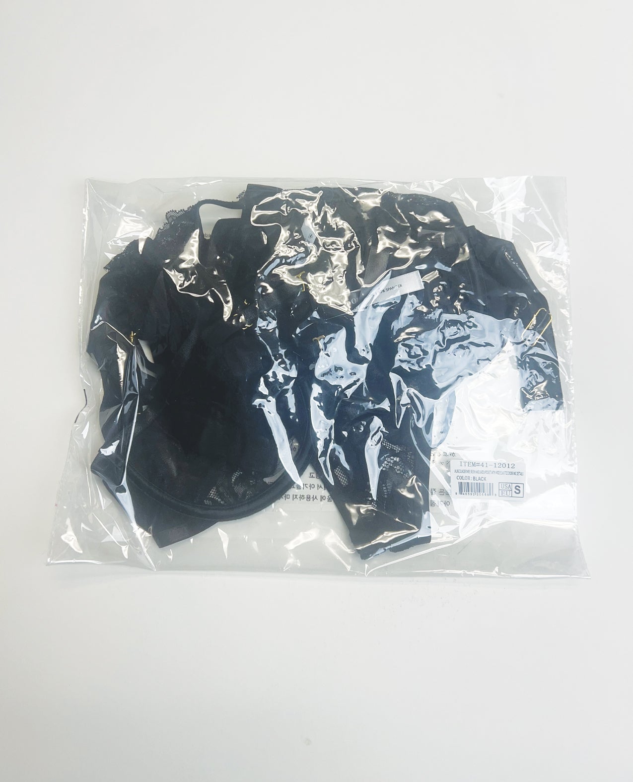 Thalia Mesh & Lace Underwire 3 pc Set - Black XL