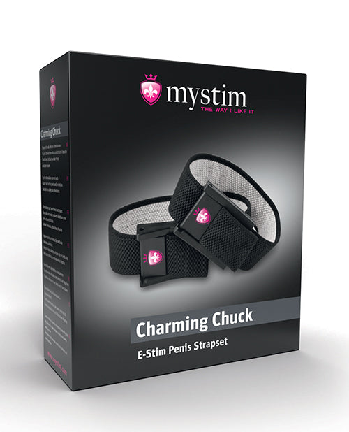 Mystim Charming Chuck Strap Set Of 2 With 2mm Adaptor For Compatible Use