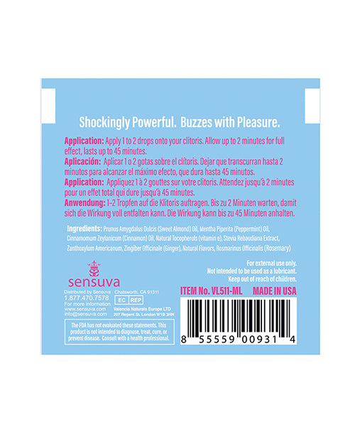 ON Ice Arousal Oil - Single Use Ampoule Packet