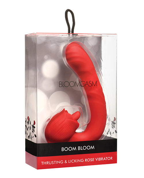 Bloomgasm Rose Vibrator With Thrusting And Licking Motion