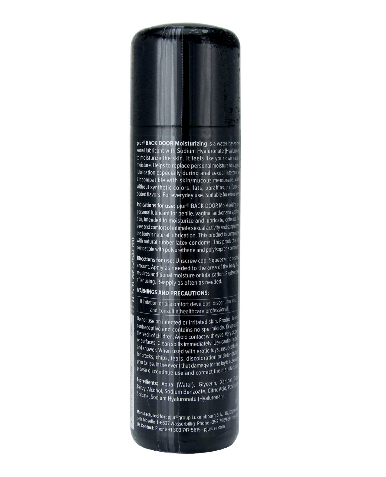 Pjur Back Door Anal Water Based Personal Lubricant - 250 ml Bottle