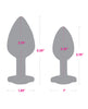 Carica l'immagine nel visualizzatore Galleria, Gemsations 2 pc 2.75" &amp; 3.25" Chrome Anal Training Set - Rainbow
