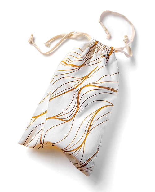 Blush The Collection Embrace Toy Bag Soft Cotton Storage With Drawstring Privacy