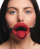 Load image into Gallery viewer, Master Series Vibrating Sissy Mouth Gag - Red
