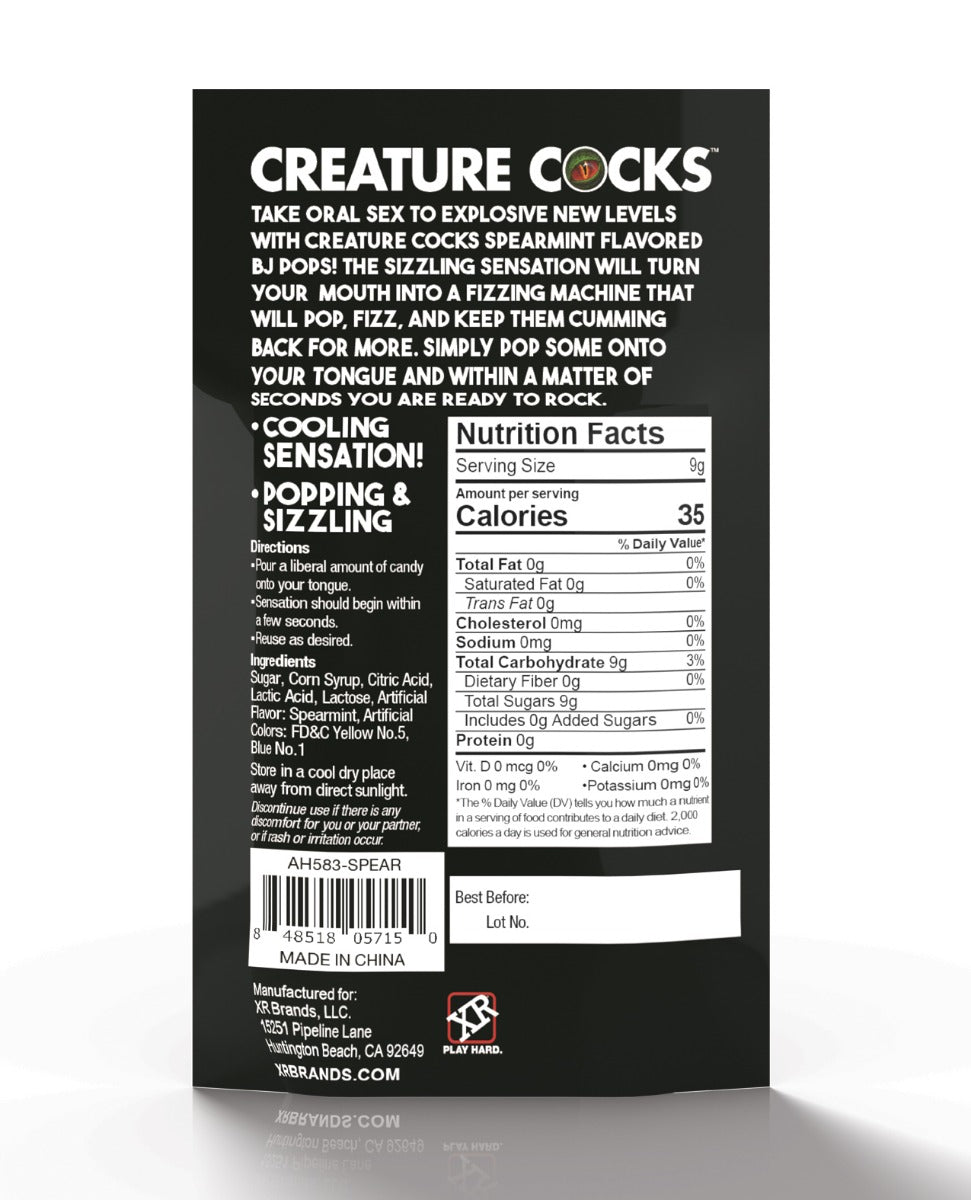 Creature Cocks CC Bj Pops! - Cooling Spearmint