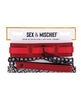 Carica l'immagine nel visualizzatore Galleria, Sex &amp; Mischief Ex's &amp; Oh's Collar &amp; Leash - Red/Black
