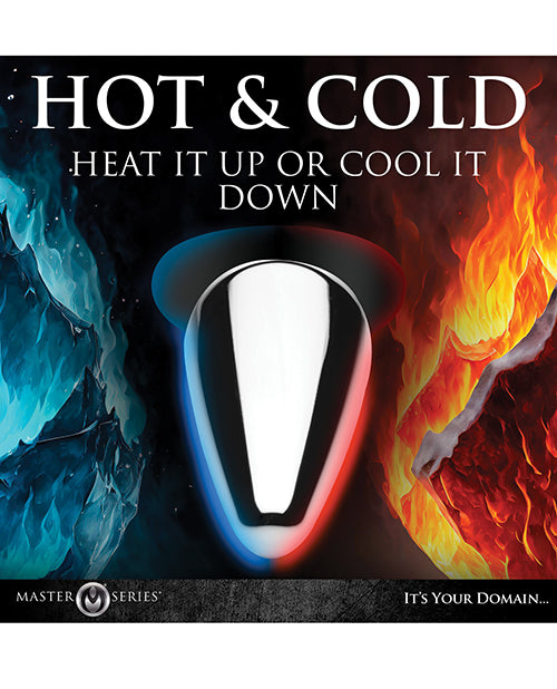 Master Series Butt Slut Metal & Silicone Butt Plug - Metal/Black