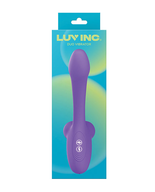 Luv Inc Poseable Duo Vibrator Purple Multi Pattern Modes Sculptable Shape Retaining Material