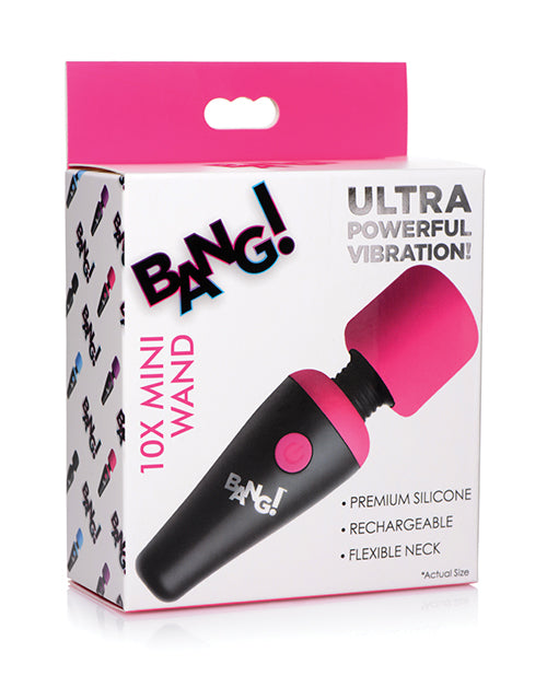 Bang! 10X Vibrating Mini Silicone Wand - Pink - Article product