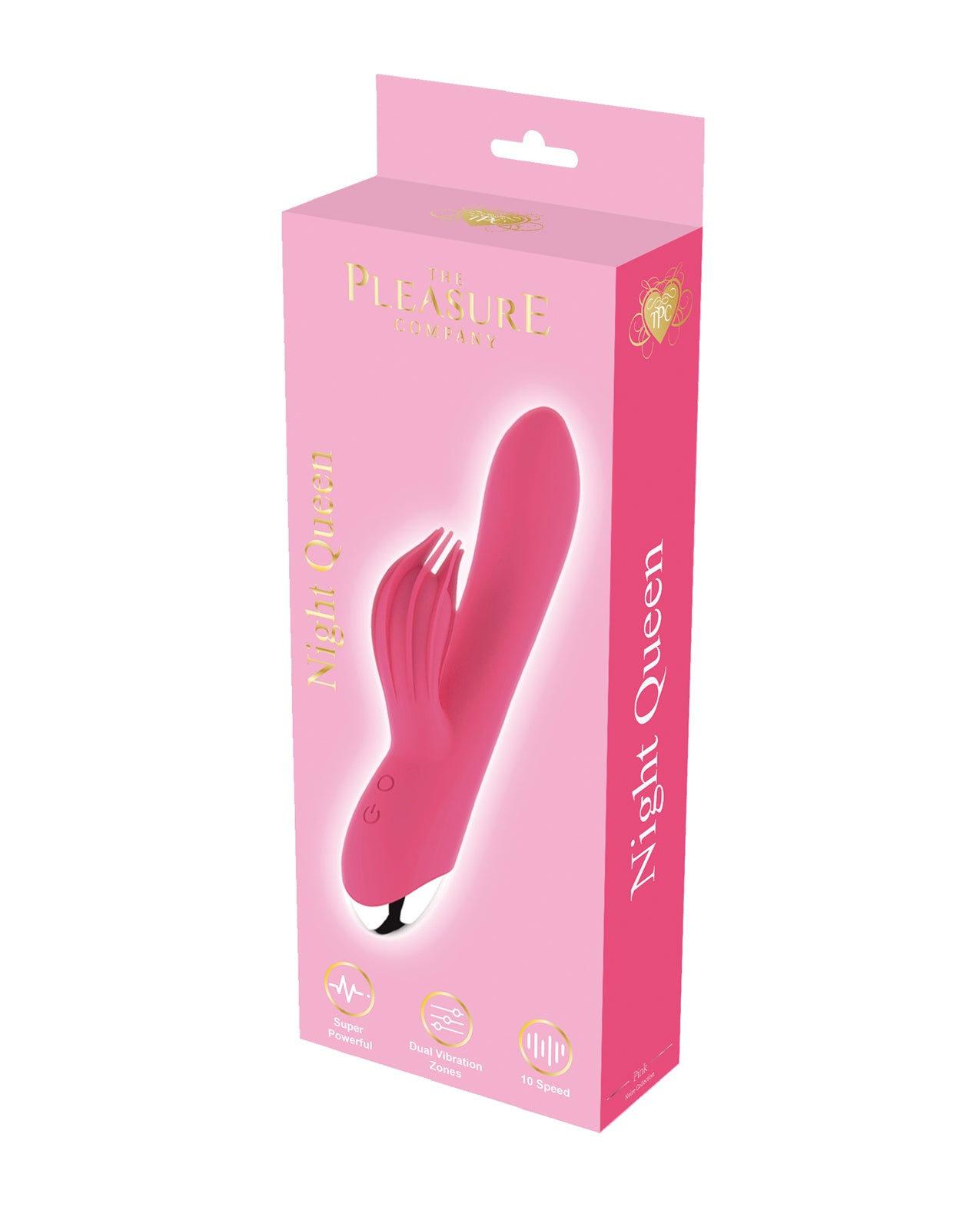 Night Queen Tickling & Fluttering Rabbit Vibe - Pink