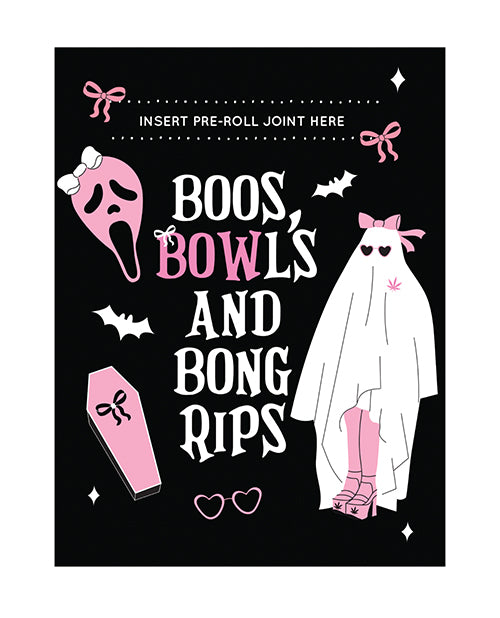 Halloween Boos Greeting Card With Matchbook KushKard