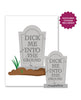 Load image into Gallery viewer, Halloween Dick In Ground Greeting Card w/Sticker
