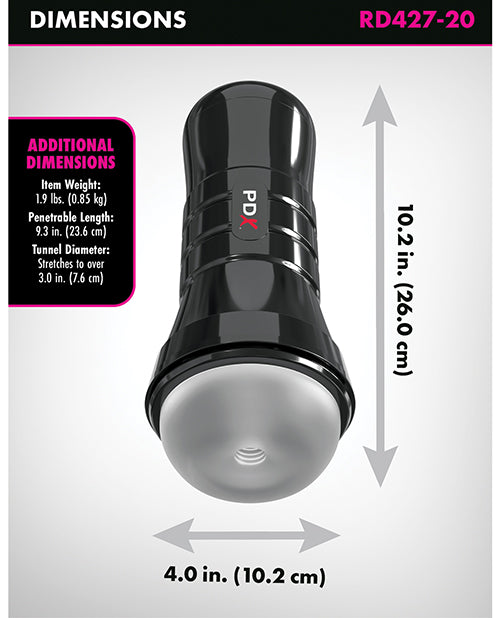 PDX Extreme Wet Stroker Super Slide & Glide XXL  - Frosted