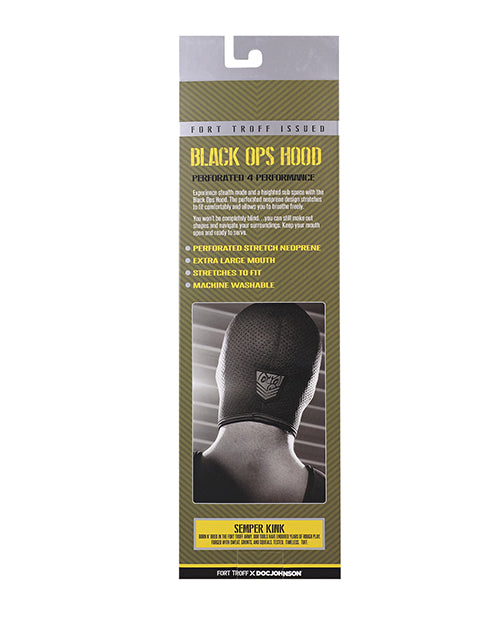 Fort Troff Black Ops Hood Perforated Neoprene Large Breathable