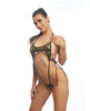 Lataa kuva gallerian katseluohjelmaan, Femme X Shine Bodysuit Open Front Stretch Gold One Size
