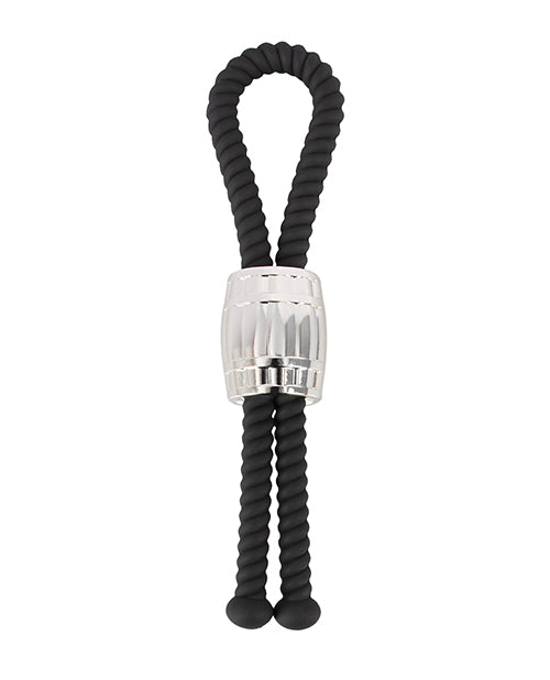 Rebel Heavy Rope Cock Lasso - Black