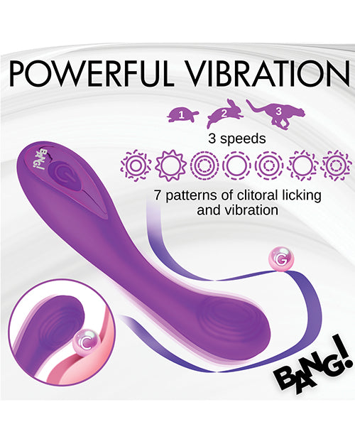Bang! G-Spot Silicone Vibrator - Purple