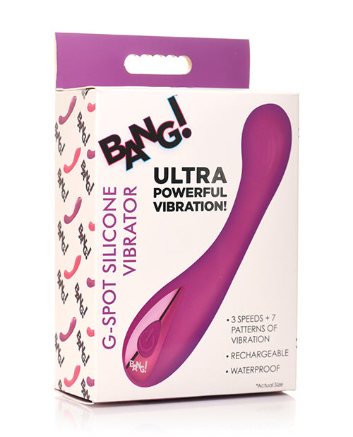 Bang! G-Spot Silicone Vibrator - Purple
