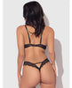 Charger l'image dans la visionneuse de la galerie, Nadia Lace &amp; Mesh Cutout Teddy - Black MD
