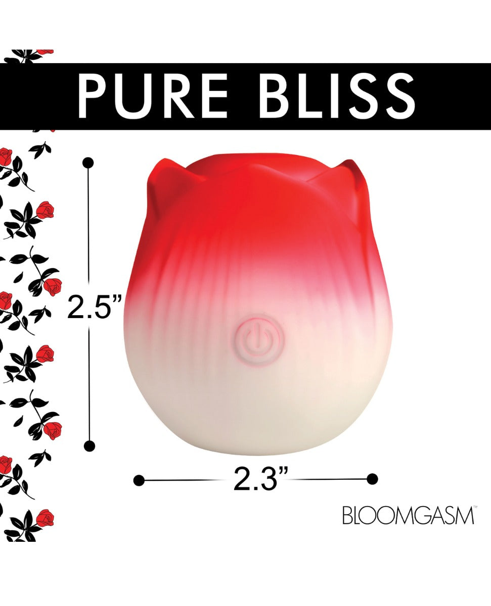 Bloomgasm Pulsing Petals Throbbing Rose Stimulator - Red