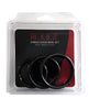 Load image into Gallery viewer, Rouge Black Stainless Steel 3 Piece Cock Ring Set - Black
