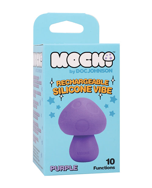 Mochi Mushroom Vibe Purple Silicone Palm Sized Waterproof Rechargeable