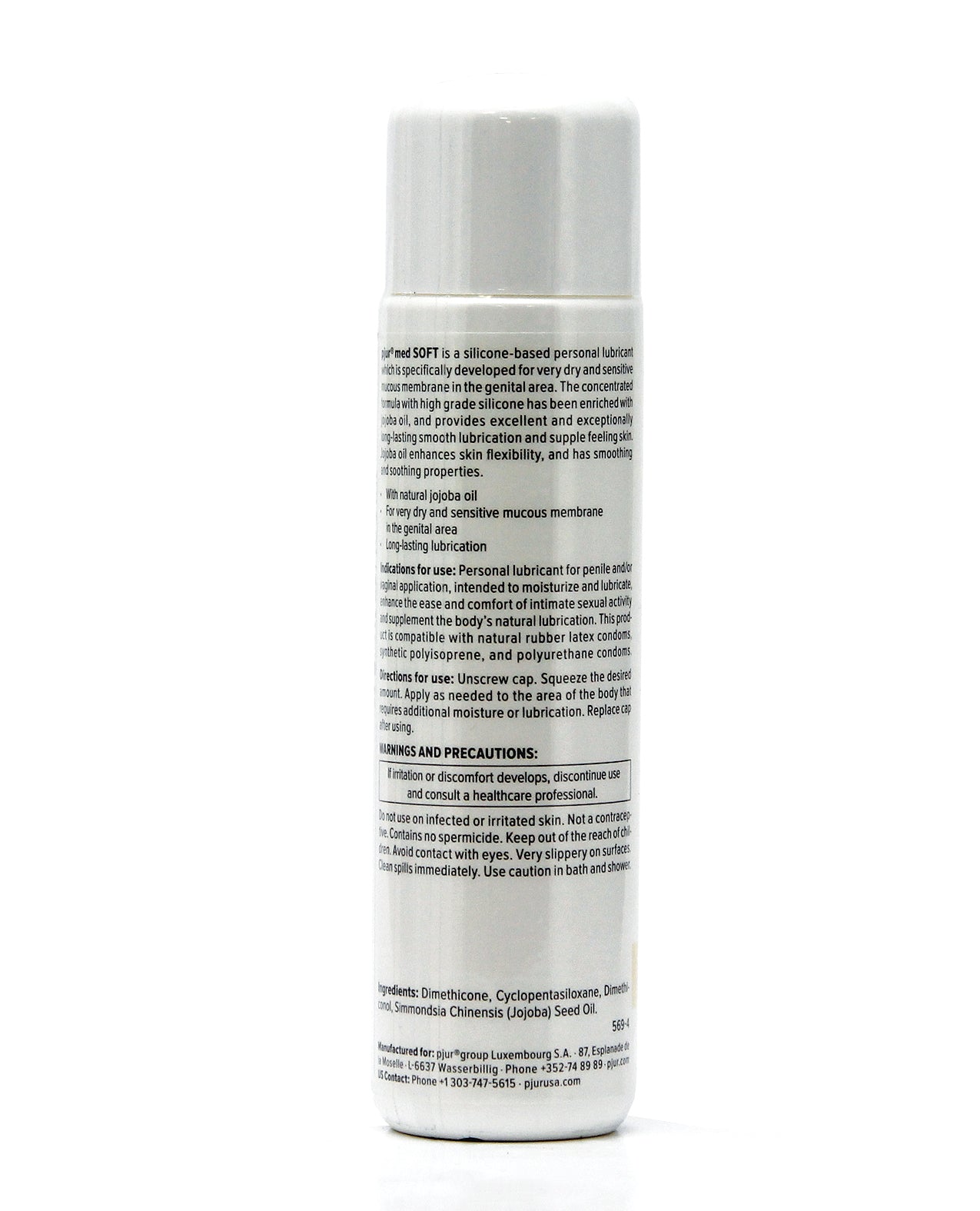 Pjur Med Lubricante Personal de Silicona Soft Glide - Botella de 100 ml