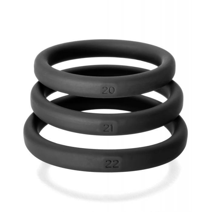 Kit de 3 anillos Perfect Fit Xact Fit L/XL - Negro