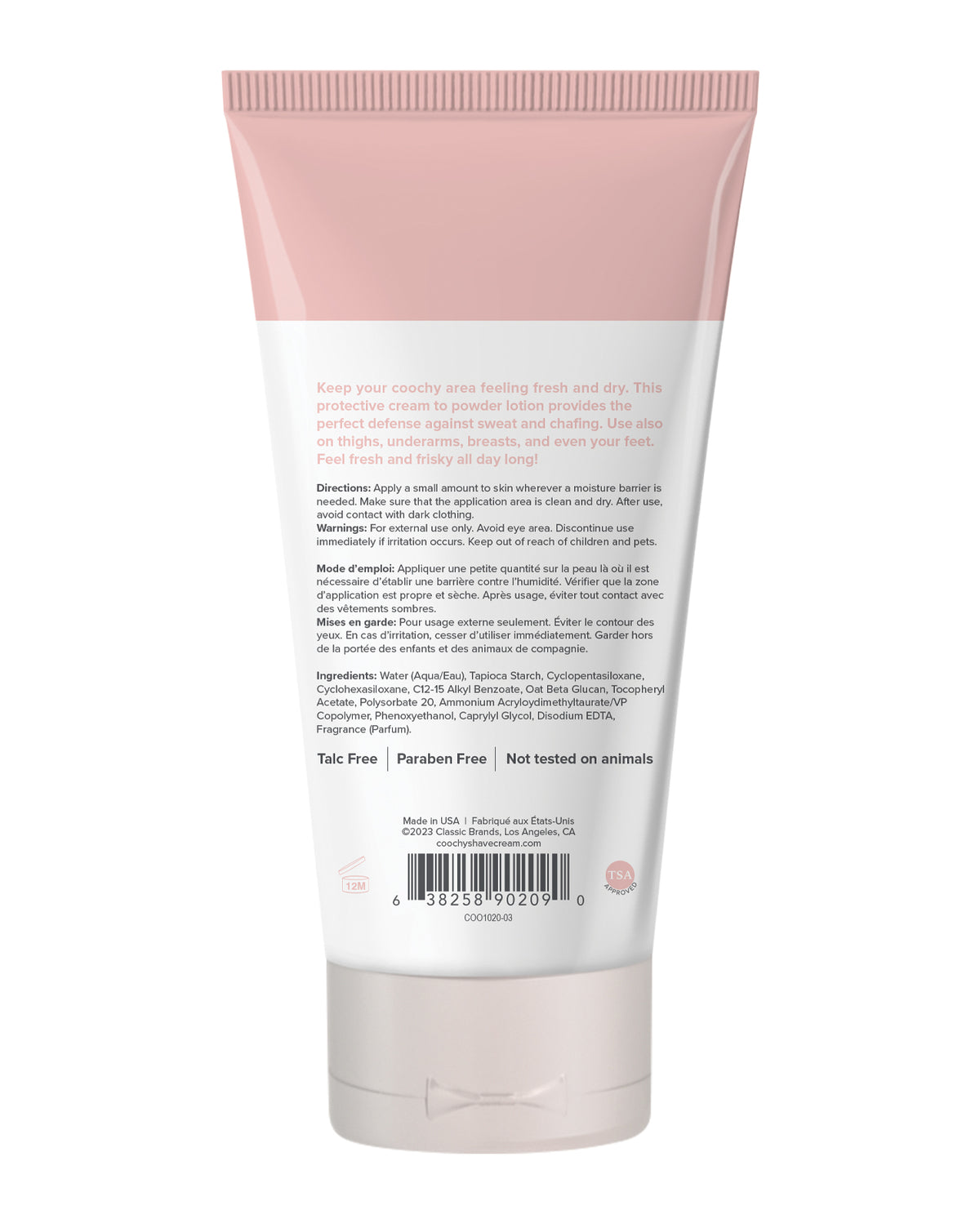 COOCHY Lozione Protettiva Difesa dal Sudore - 3.4 oz Peony Prowess