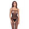 Încărcați imaginea în vizualizatorul Galerie, Rene Rofe Sparkle Crotchless Bodystocking Black O/S
