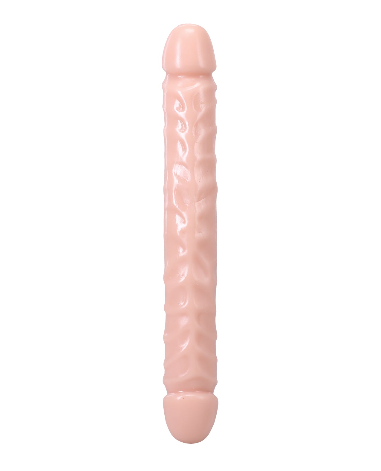 12 Inch Jr Double Header White Dildo With Dual Heads And Veined Shaft