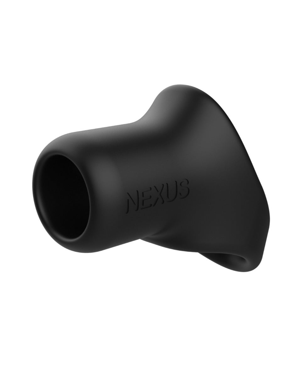 Nexus Rise Liquid Silicone Cock And Ball Sling Black