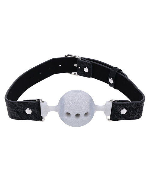 Sex And Mischief Lace Silicone Breathable Ball Gag For Comfort