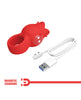 Carica l&#39;immagine nel visualizzatore Galleria, Pretty Love Jae Floral Ring Finger Vibrator - Red
