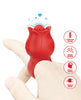 Carica l&#39;immagine nel visualizzatore Galleria, Pretty Love Jae Floral Ring Finger Vibrator - Red
