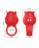 Carica l&#39;immagine nel visualizzatore Galleria, Pretty Love Jae Floral Ring Finger Vibrator - Red
