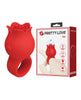 Carica l&#39;immagine nel visualizzatore Galleria, Pretty Love Jae Floral Ring Finger Vibrator - Red
