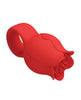 Carica l&#39;immagine nel visualizzatore Galleria, Pretty Love Jae Floral Ring Finger Vibrator - Red
