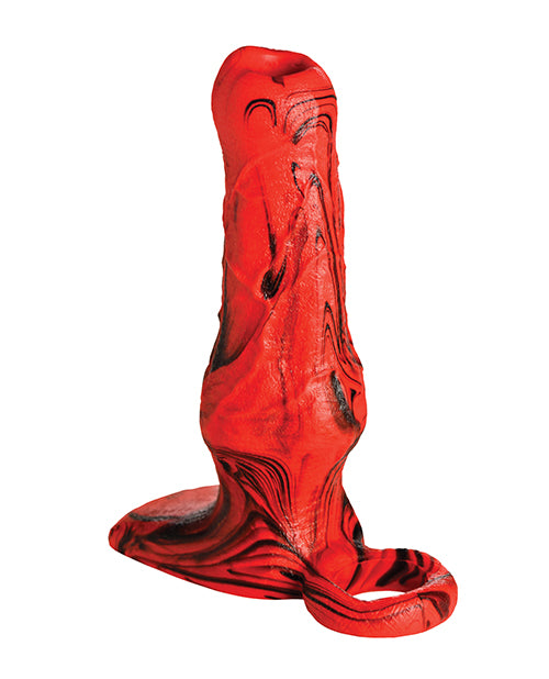 Creature Cocks Hellhound Silicone Penis Enhancer Red Black
