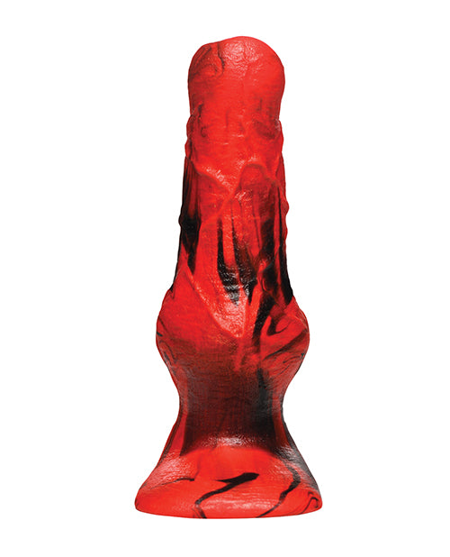 Creature Cocks Hellhound Silicone Penis Enhancer Red Black