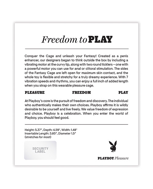 Playboy Pleasure Fantasy Cage - Lilac