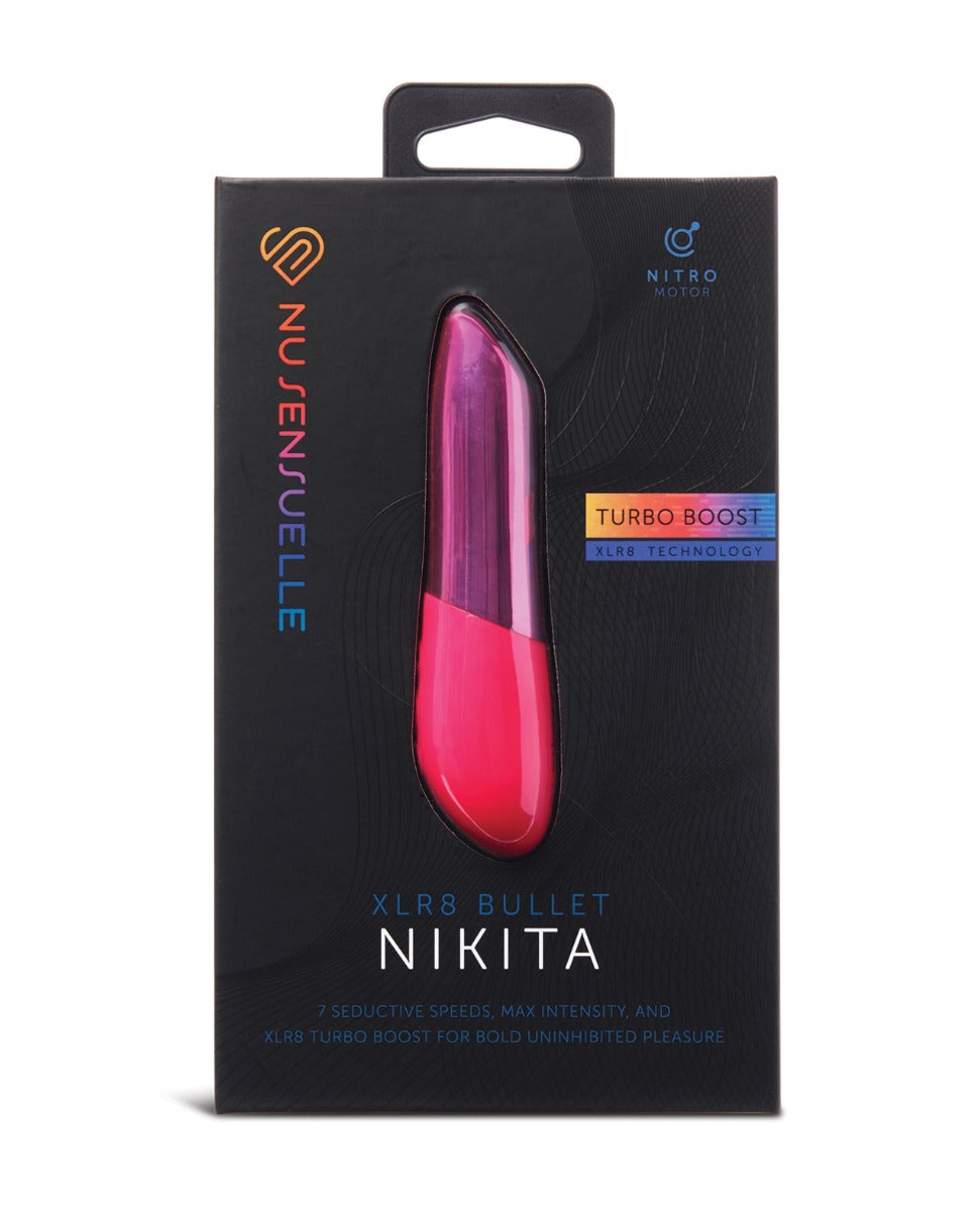 Nu Sensuelle Nikita Bullet Vibrator Deep Pink With Nitro Motor