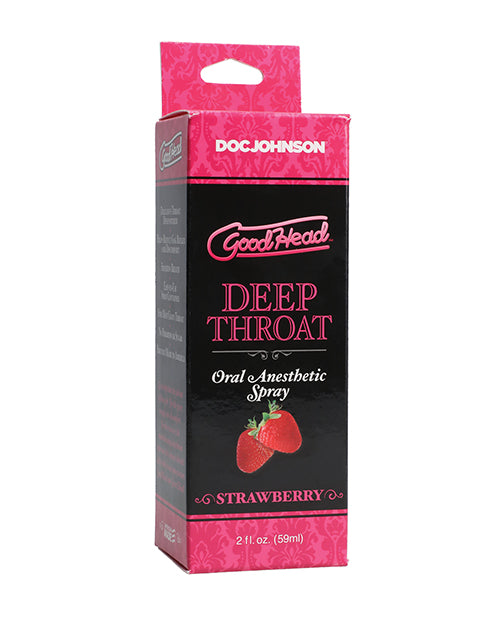 GoodHead Throat Spray Strawberry Flavor For Deep Throat Comfort