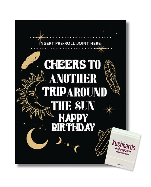Cheers To Another Trip Around The World Card With Matchbook