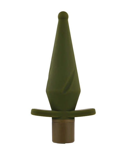 Selopa The Private Green Vibrating Butt Plug With Ball Point Tip