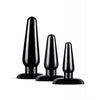 Carica l'immagine nel visualizzatore Galleria, Blush Anal Adventures Basic Plug Kit - Black
