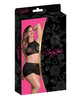 Ladda bilden i Galleri Viewer, Sexy Time Courtney Polka Dot Mesh Halter &amp; Skirt Black L/XL
