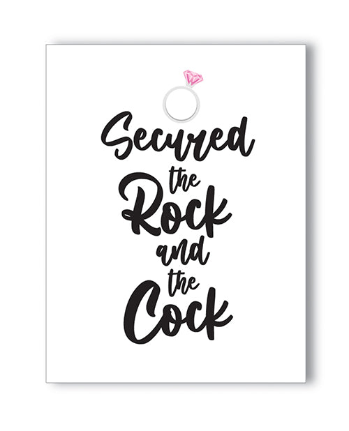 Rock Cock Bachelorette Greeting Card Naughty Humor Gift