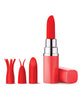 Load image into Gallery viewer, Luv Inc. Lipstick Vibrator w/4 Heads - Coral
